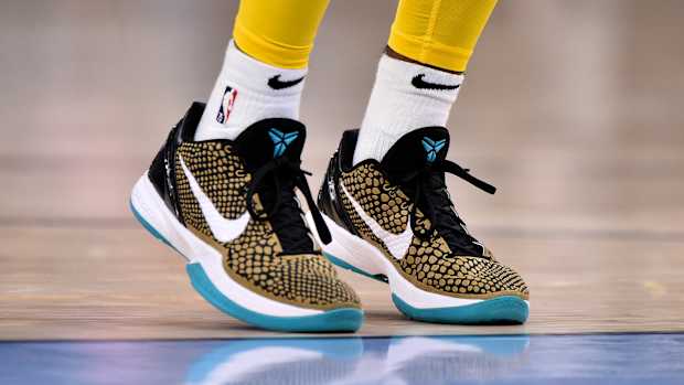 Ja Morant wearing Nike Kobe Protro 'PE'.